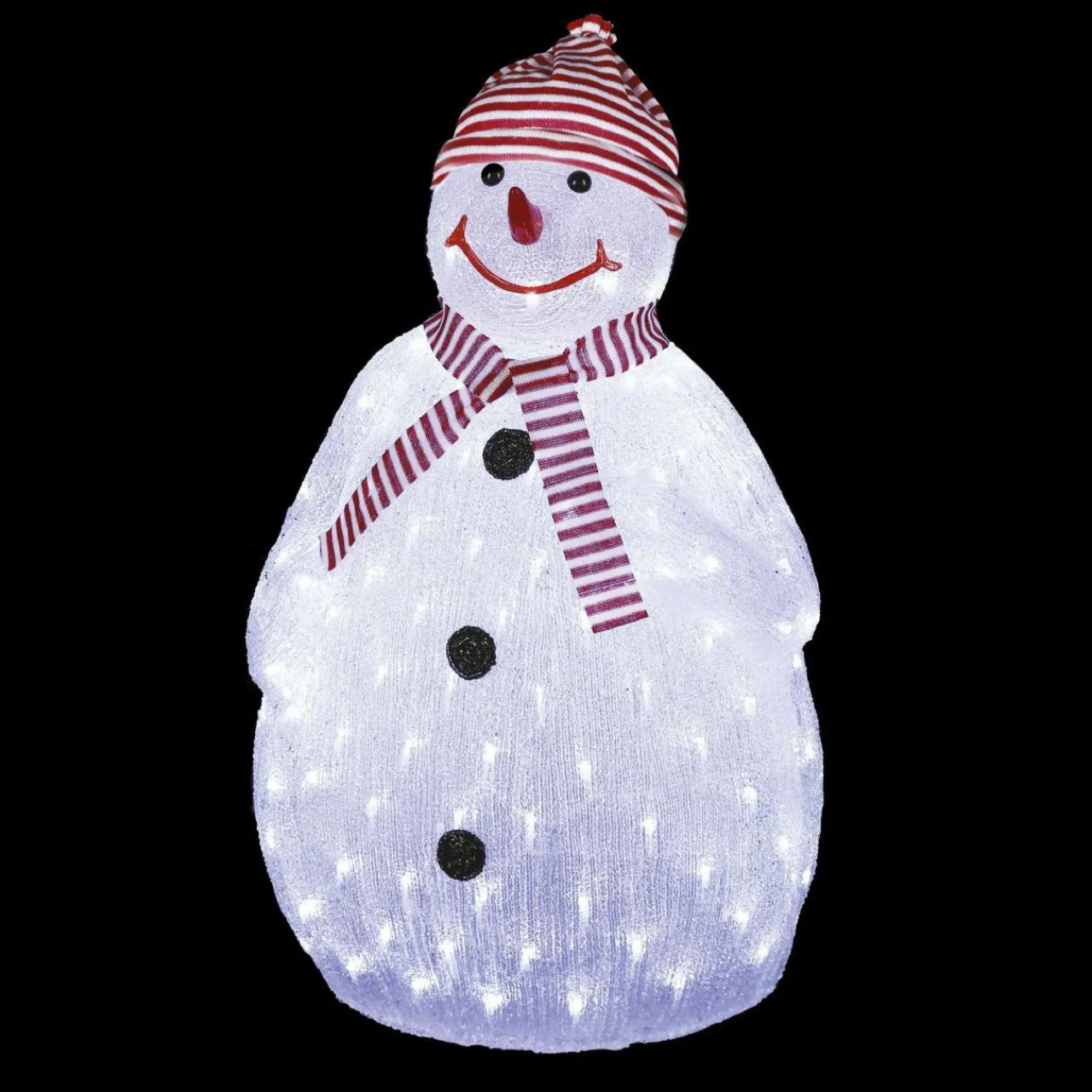 Feeric Lights & Christmas Bonhomme de neige lumineux 160 LED (H80 cm) Topek Blanc froid New
