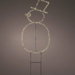 KAEMINGK Bonhomme de neige lumineux 250 LED (H77 cm) Freeze Blanc chaud Outlet