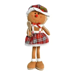 CHRISTMAS DREAM Bonhomme pain d'épices (H30 cm) Manala Cuisinière debout Marron Sale