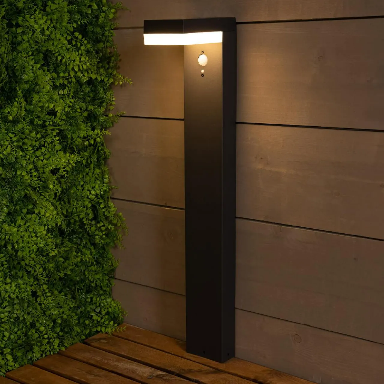 #N/A Borne de jardin solaire 600 lumens (H70 cm) Elite Gris Anthracite Sale