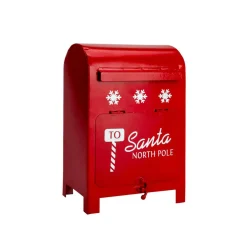 KOOPMAN Boîte aux lettres (H23 cm) Santa Pôle nord Rouge New