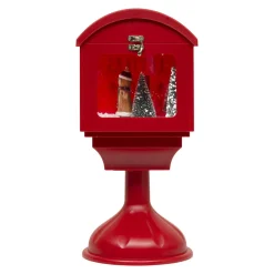 JJA Boîte aux lettres lumineuse à piles LED (H41 cm) Bonhomme de neige Rouge Discount