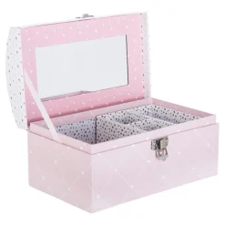 Atmosphera createur d'interieur for kids Boîte à bijoux enfant miroir Demoiselle Rose Online