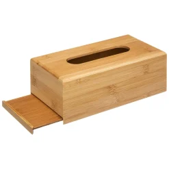 ATMOSPHERA Boîte à mouchoirs en bambou Naturel Bois Best