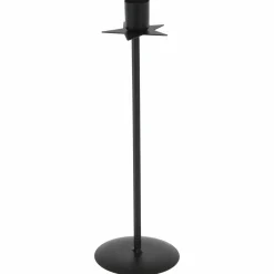 KOOPMAN Bougeoir en métal (H28 cm) Star Noir