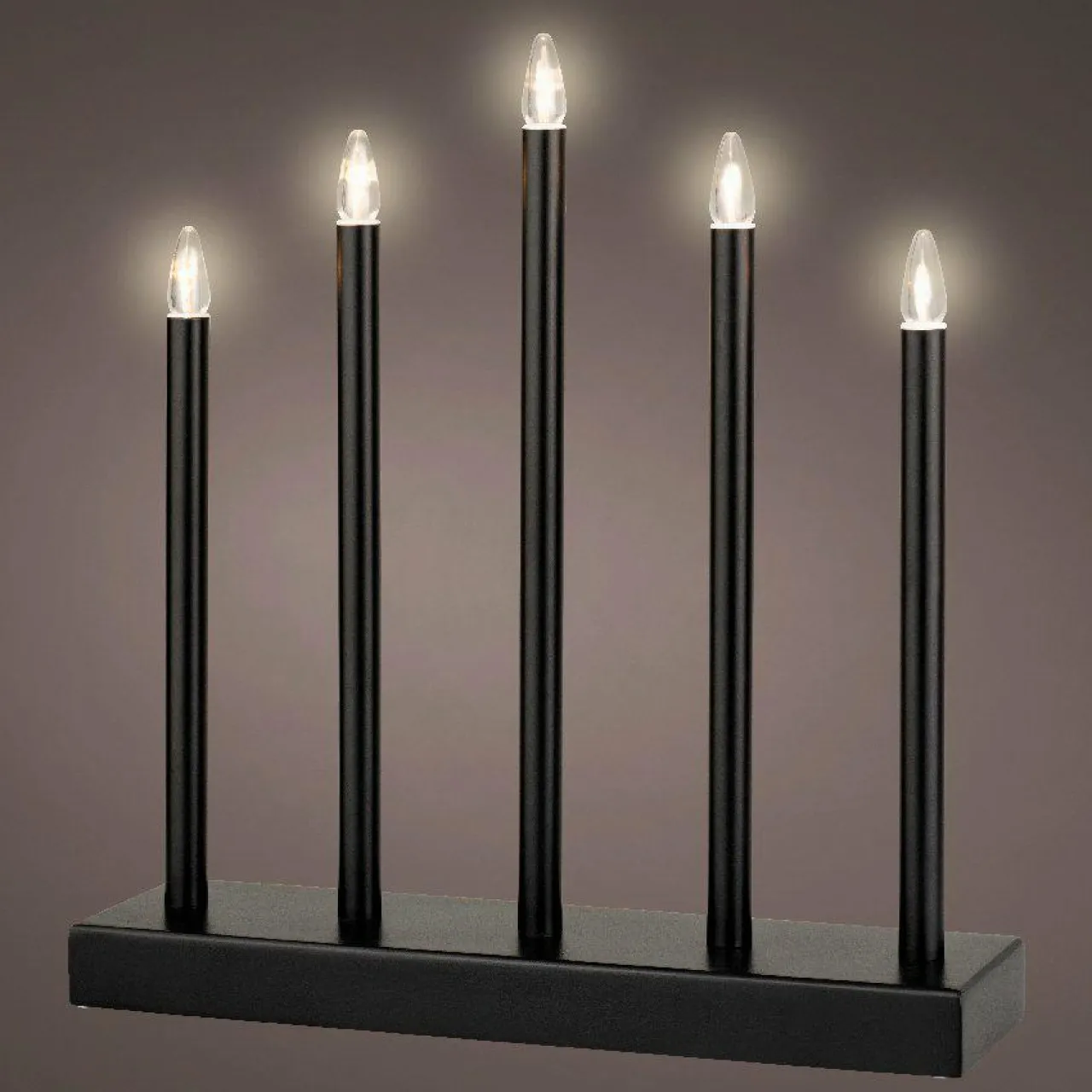 KAEMINGK Bougeoir lumineux à piles 5 LED (H40 cm) Christmas Blanc chaud Best