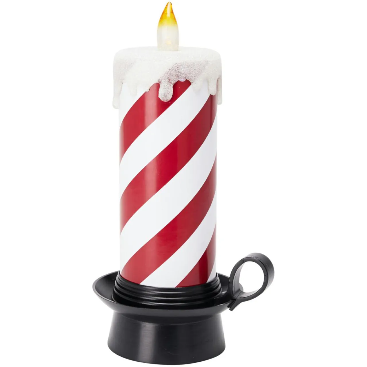KOOPMAN Bougie lumineuse déco LED (H30 cm) Candy Candle et blanc Rouge Sale