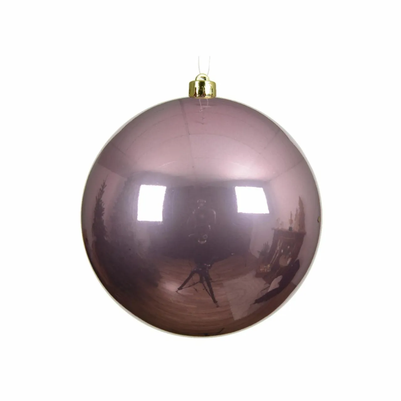 KAEMINGK Boule de Noël (D140 mm) Alpine Vieux rose New
