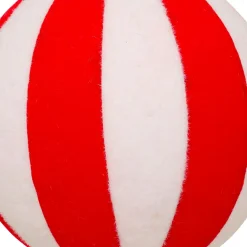 JJA Boule de Noël (D150 mm) Rayures et Blanc Rouge Outlet