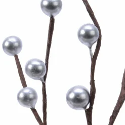 KAEMINGK Branche de baies laquées (26 cm) Glace d' Argent