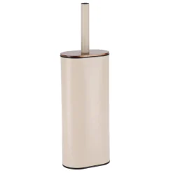 TENDANCE Brosse WC couvercle acacia Season Color Beige Hot