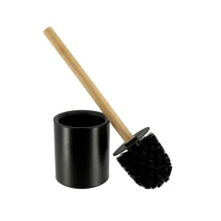 TENDANCE Brosse WC métal Purebamboo Noir Discount