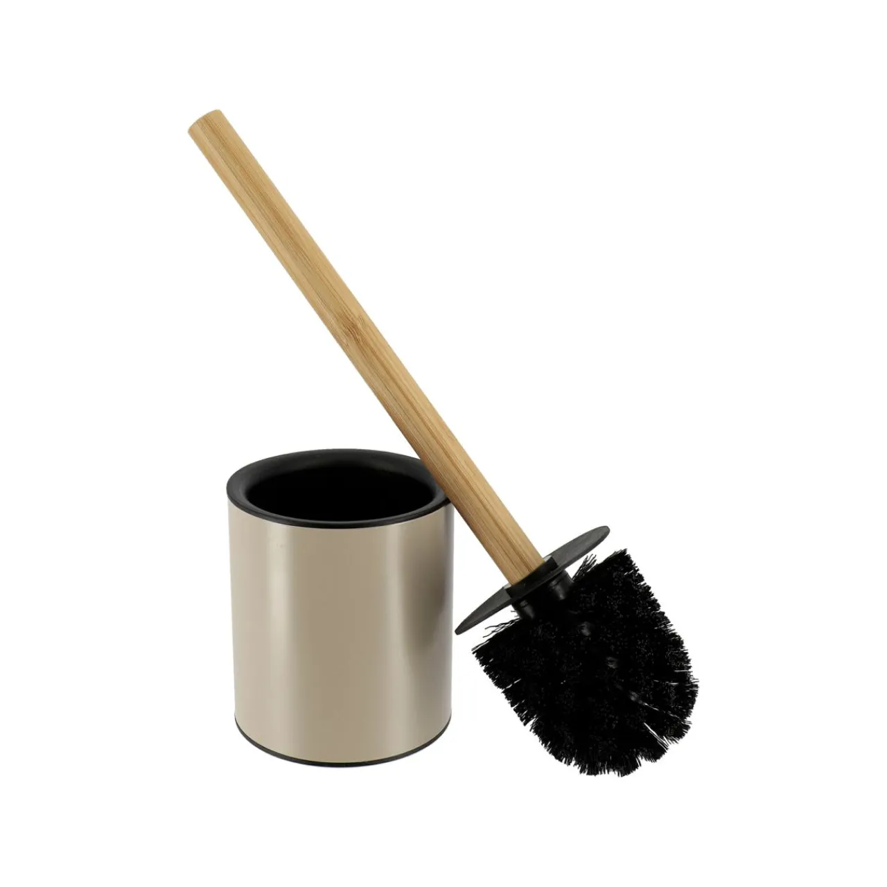 TENDANCE Brosse WC métal Purebamboo Taupe Hot