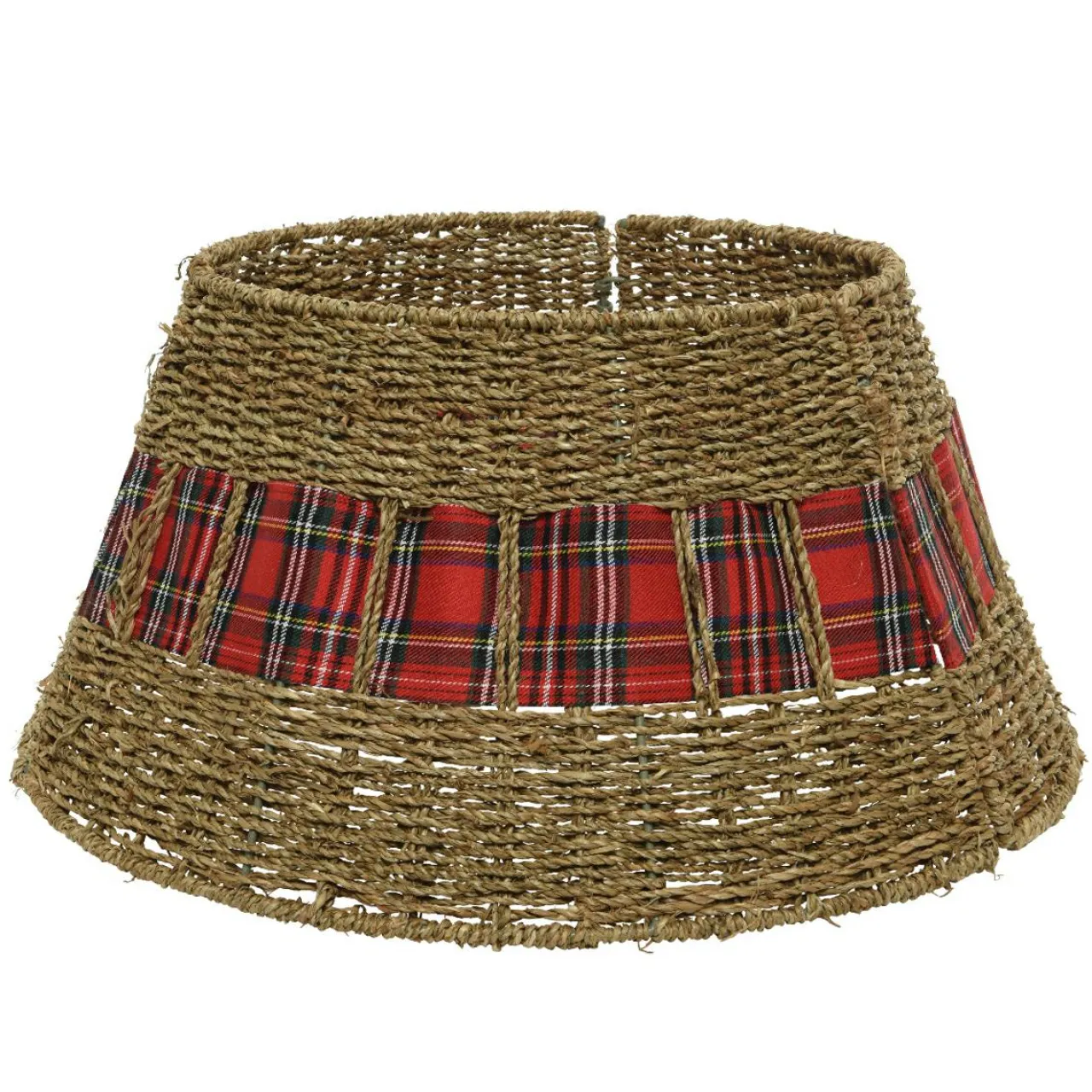 KAEMINGK Cache pied de sapin (D70 cm) Tartan écossais Rouge Sale