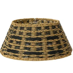 KAEMINGK Cache pied de sapin tressé (D70 cm) Classic Noir et Naturel Best