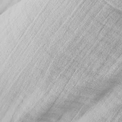EMINZA Cache-sommier Gaze de coton (140 x 190 cm) Gaïa Gris nuage Gris clair Online
