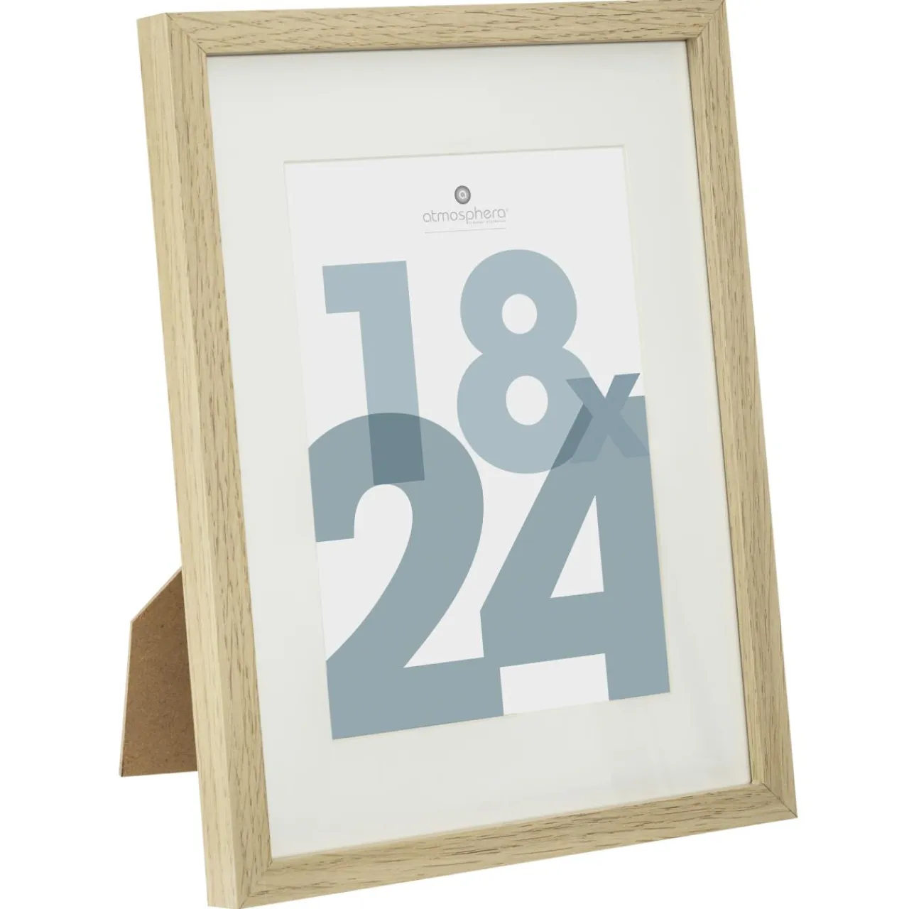 ATMOSPHERA Cadre photo (18 x 24 cm) Manu bois Naturel Online