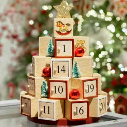 KAEMINGK Calendrier de l'Avent à remplir Sapin festif Multicolore