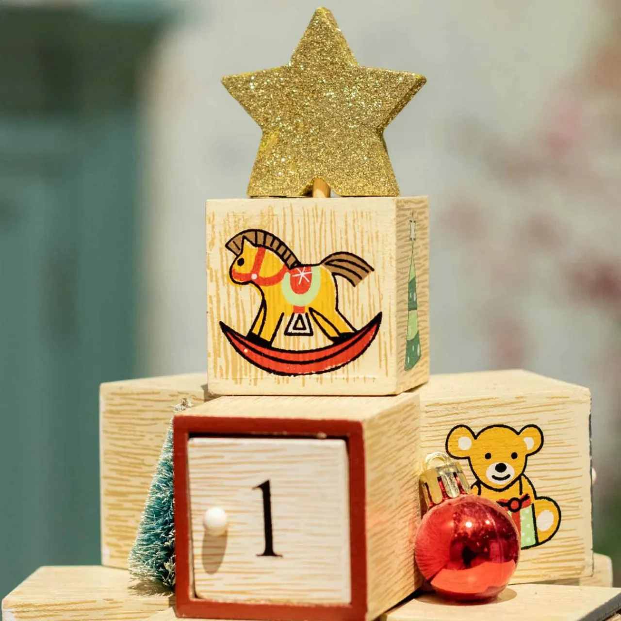 KAEMINGK Calendrier de l'Avent à remplir Sapin festif Multicolore
