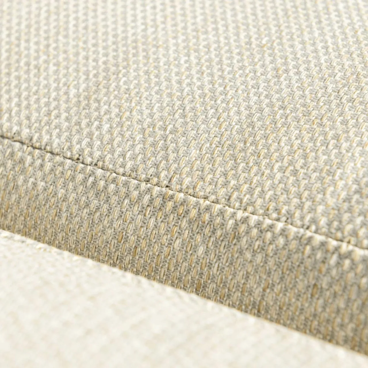 MOBELLIA Canapé de jardin en aluminium 2 places Amalfi Blanc et beige Blanc - Beige Online