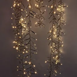 KAEMINGK Cascade lumineuse 2 m 480 LED câble noir Effet scintillant Blanc chaud Blanc Chaud - câble noir Discount