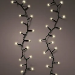 KAEMINGK Cascade lumineuse à piles 2 m 512 LED câble noir Durawise Blanc chaud Best