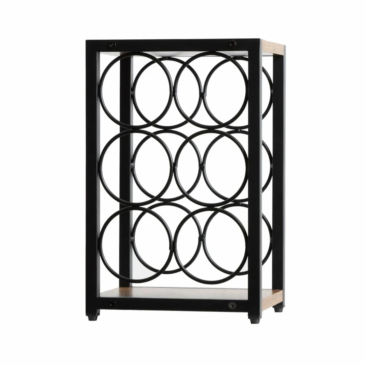 EMINZA Casier range-bouteilles industriel 6 emplacements (H20 cm) Sacha Noir Hot
