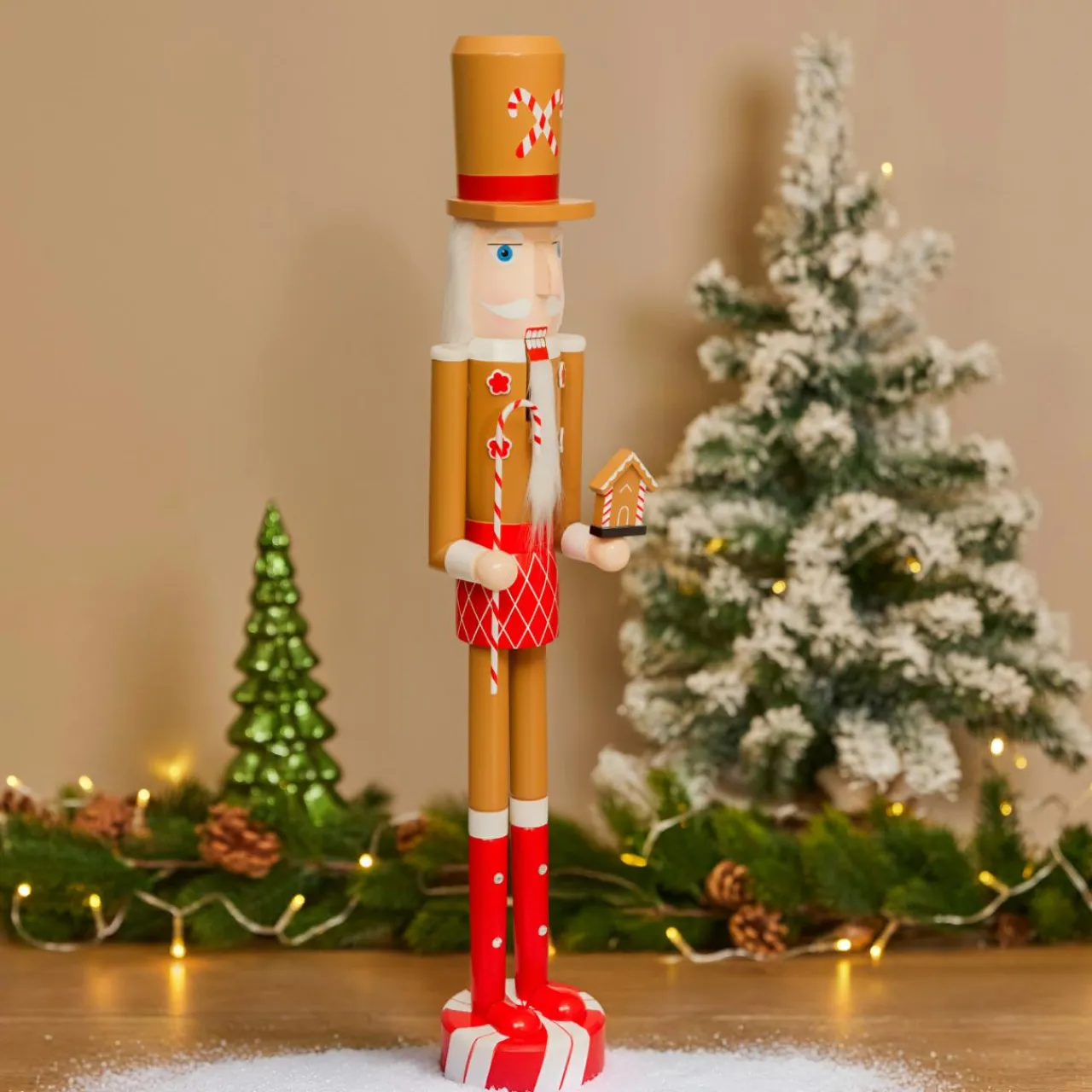 JJA Casse-noisette en bois (H106 cm) Georges adore les sucres d'orges Marron Best