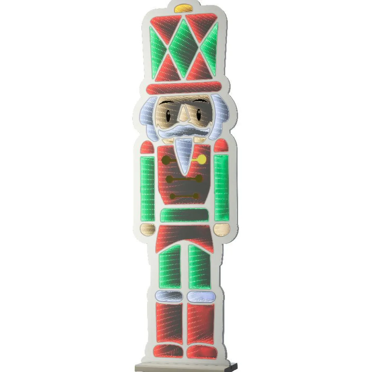 KAEMINGK Casse-noisette lumineux 624 LED (H120 cm) Infinity Blanc froid et Multicolore New
