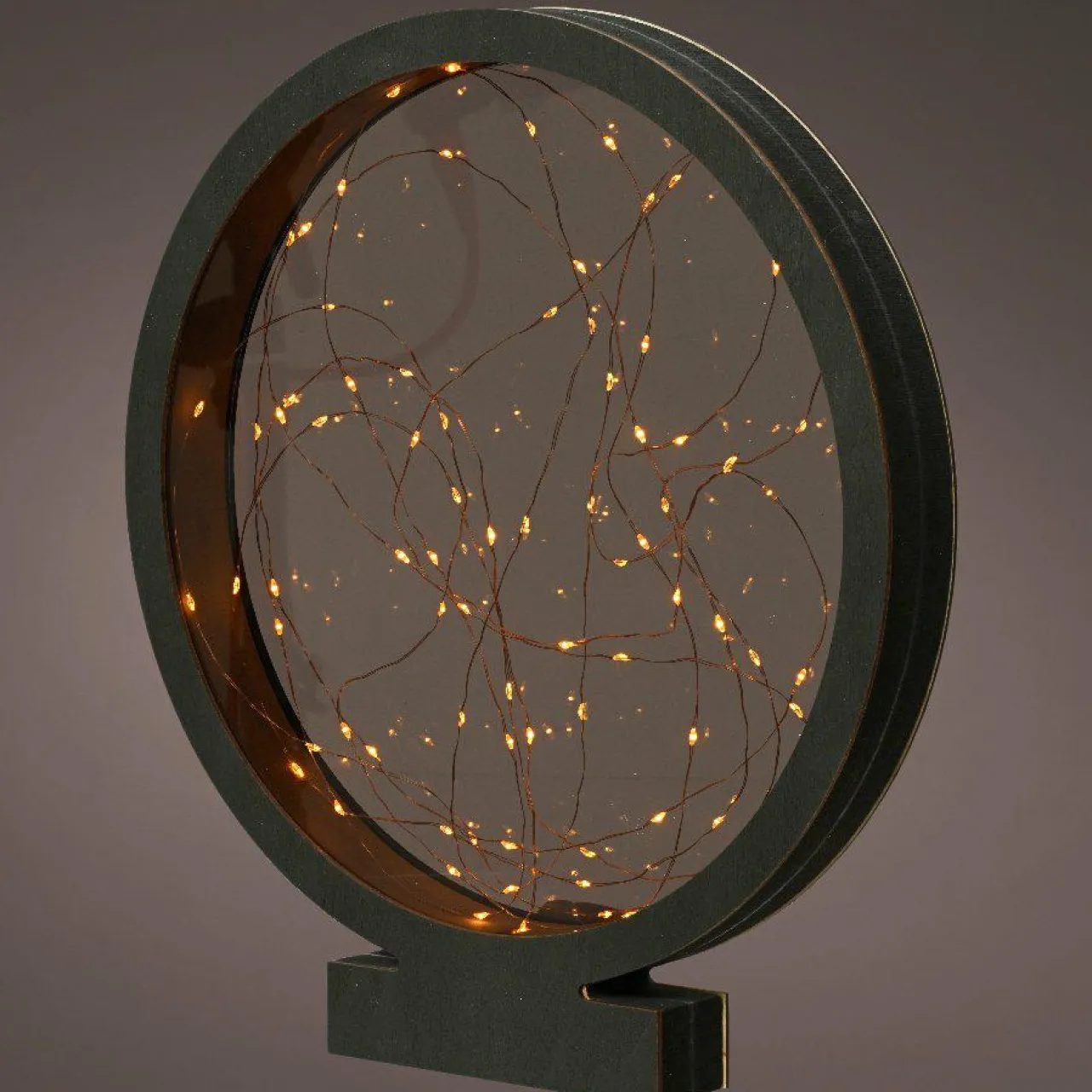 KAEMINGK Cercle lumineux à piles 80 LED (H38,5 cm) Blanc chaud Outlet