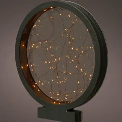 KAEMINGK Cercle lumineux à piles 40 LED (H27 cm) Savoie Blanc chaud Discount