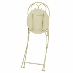 #N/A Chaise bistrot pliable en mosaïque Genève Crème Beige Discount