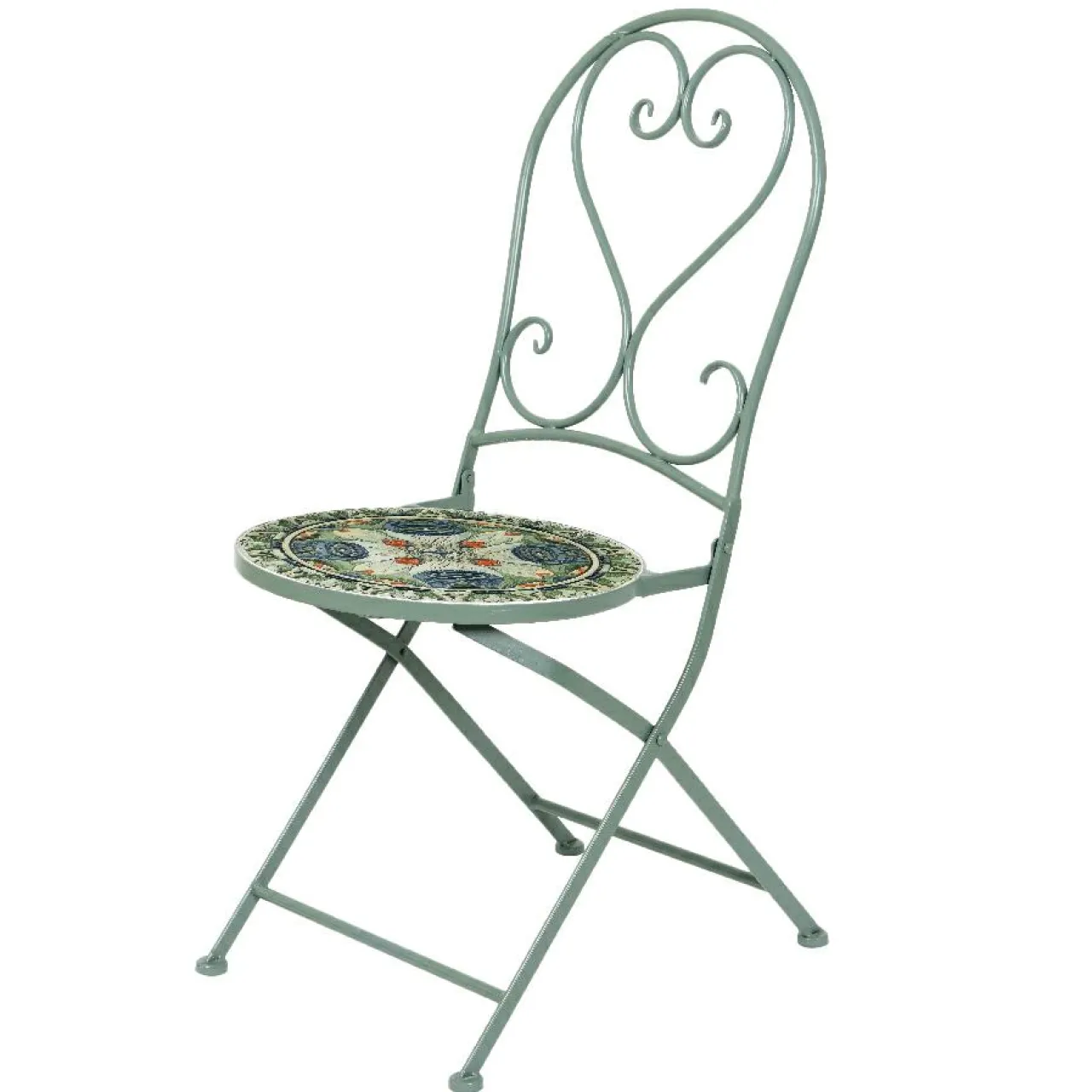 #N/A Chaise de bistrot pliable Cancùn sauge Vert Best