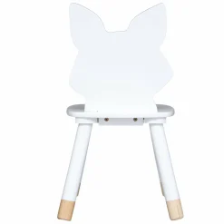 Atmosphera createur d'interieur for kids Chaise enfant bois (H52,5 cm) Douceur Renard he Blanc New