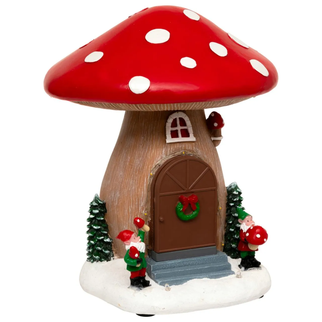JJA Champignon lumineux, musical et animé (H21 cm) Maison du lutin Multicolore Best