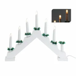 KOOPMAN Chandelier lumineux Minuteur Blanc Outlet