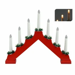 KOOPMAN Chandelier lumineux Minuteur Rouge Outlet