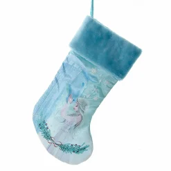CHRISTMAS INSPIRATIONS Chaussette de Noël Disney (H48 cm) Elsa la Reine des neiges Bleu Best
