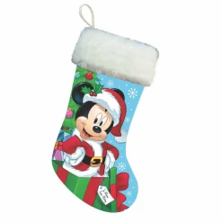 CHRISTMAS INSPIRATIONS Chaussette de Noël Disney (H45 cm) Mickey Multicolore Hot
