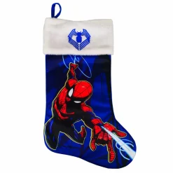 CHRISTMAS INSPIRATIONS Chaussette de Noël Disney (H30 cm) Spiderman Bleu Online