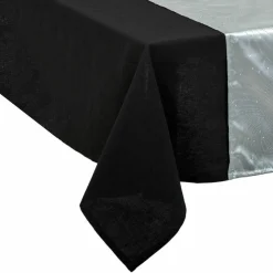 Feeric Lights & Christmas Chemin de table soyeux (140 x 40 cm) Design Gris Hot