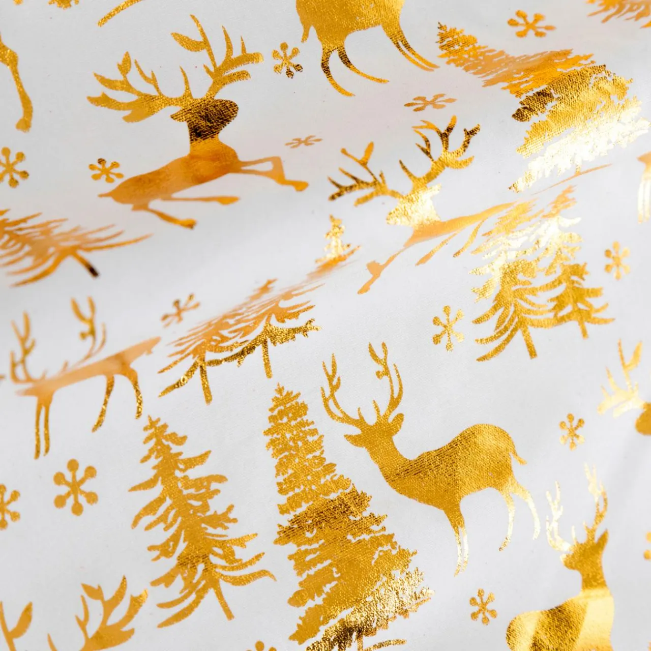 JJA Chemin de table (300 x 28 cm) Cerf et fêt Or Clearance
