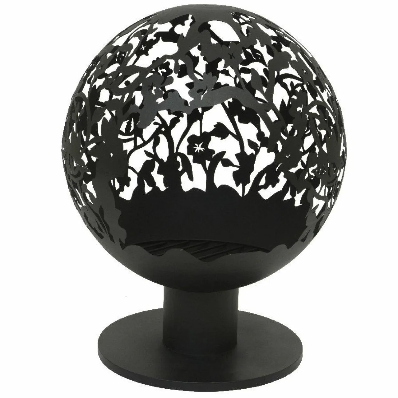 #N/A Cheminée brasero extérieur (D50 x H63 cm) Ajourée Noir New