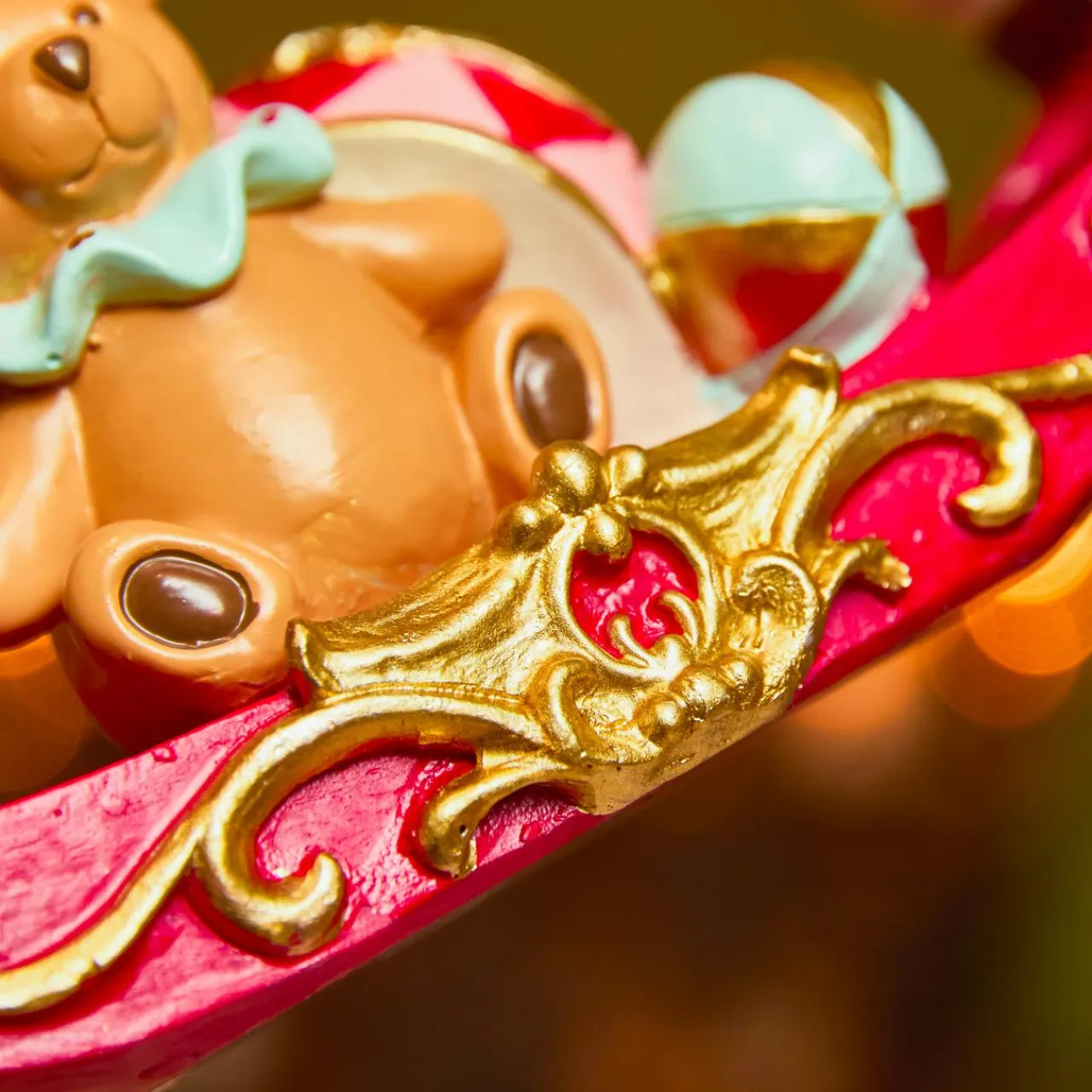 KAEMINGK Cheval à bascule (H18 cm) Cirque de Noël Multicolore
