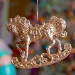 KAEMINGK Cheval à suspendre (H9 cm) Bascule Perle Hot