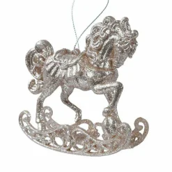KAEMINGK Cheval à suspendre (H9 cm) Bascule Perle Hot