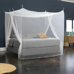 LUANCE Ciel de lit moustiquaire pour lit 2 personnes (H240 cm) Lio Blanc Discount