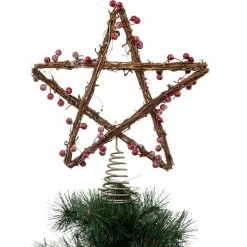 Feeric Lights & Christmas Cimier de sapin Baies Marron Outlet