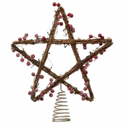 Feeric Lights & Christmas Cimier de sapin Baies Marron Outlet