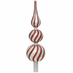 KAEMINGK Cimier de sapin en verre Auréa Rouge New